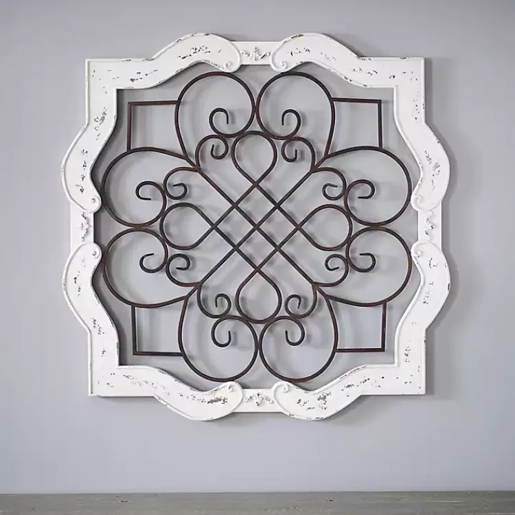 Wall Plaques-Kirklands Home Wood Isabelline Plaque White