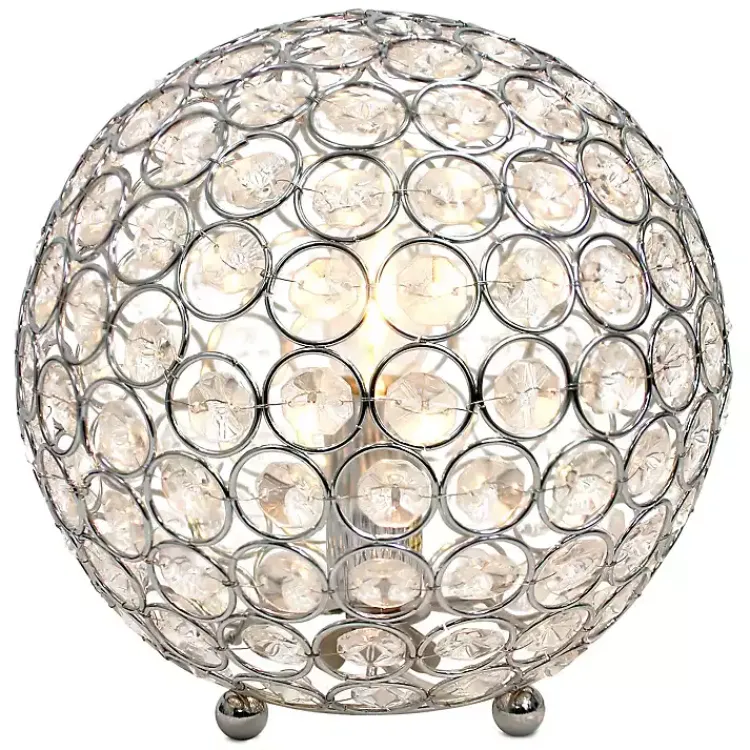 Table Lamps-Kirklands Home Crystal Ball Sequin Table Lamp