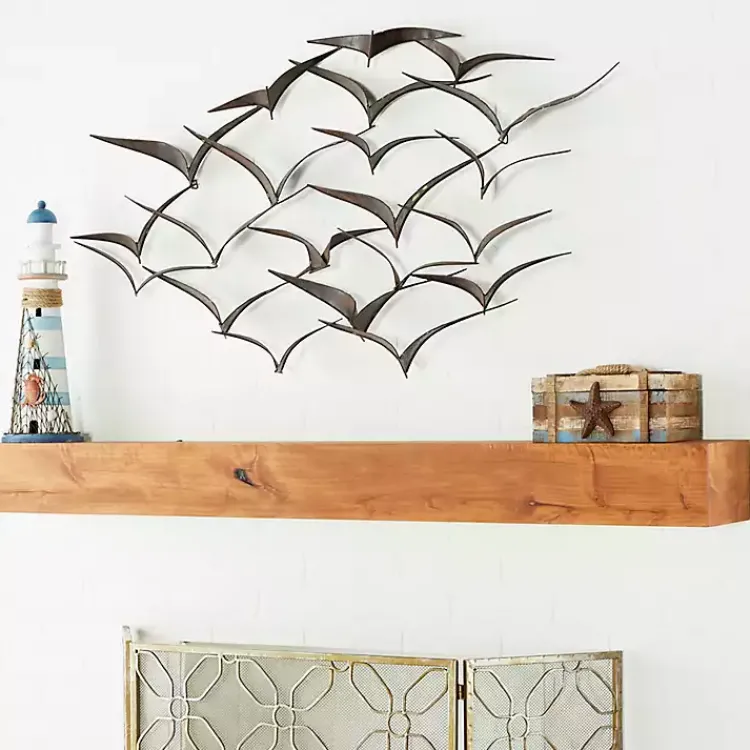 Wall Plaques-Kirklands Home Bronze Birds Metal Wall Plaque Brown