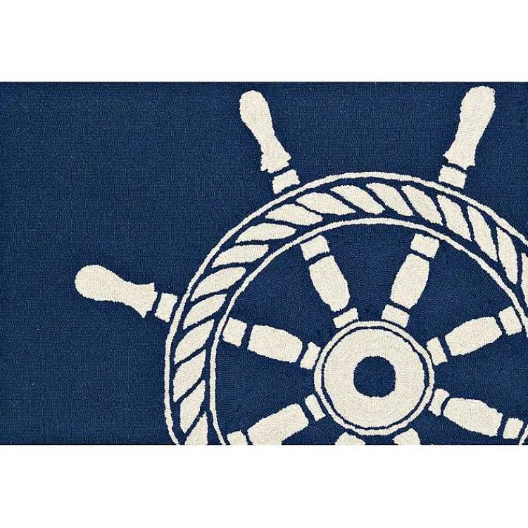 Doormats-Kirklands Home Ship Wheel Scatter Rug