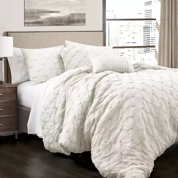 Comforters-Kirklands Home Ravello 5-pc. Full/Queen Comforter Set White