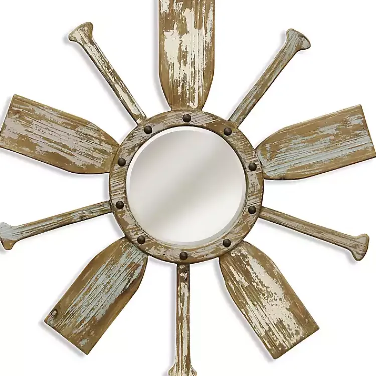 Decorative Mirrors-Kirklands Home Weathered Paddle Wall Mirror