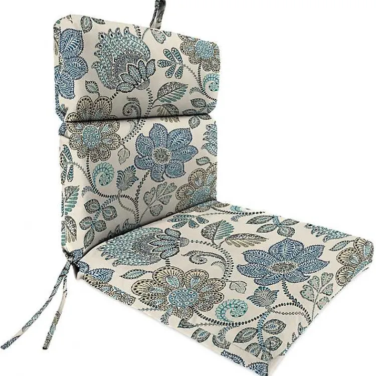 Outdoor Cushions & Pillows-Kirklands Home Denim Busan Outdoor Dining Chair Cushion