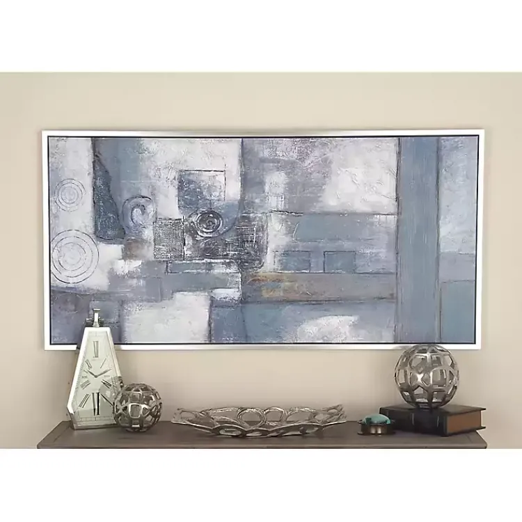Canvas Art-Kirklands Home Blue Abstract Framed Canvas Art Print
