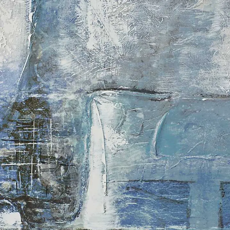 Canvas Art-Kirklands Home Blue Abstract Framed Canvas Art Print