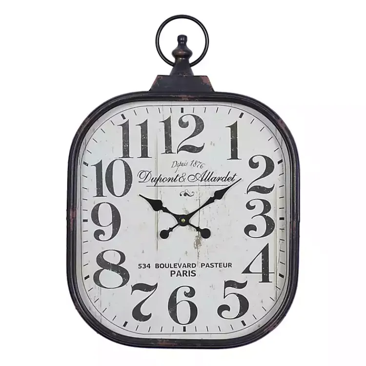 Clocks-Kirklands Home Brady Rustic Metal Wall Clock