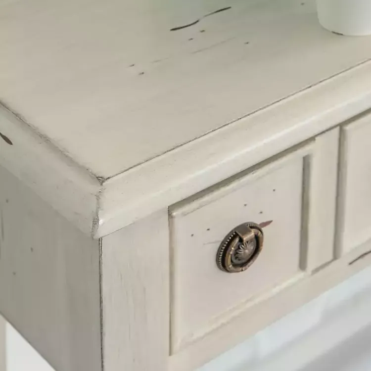 Console Tables-Kirklands Home Paloma Cream 4-Drawer Console Table Ivory