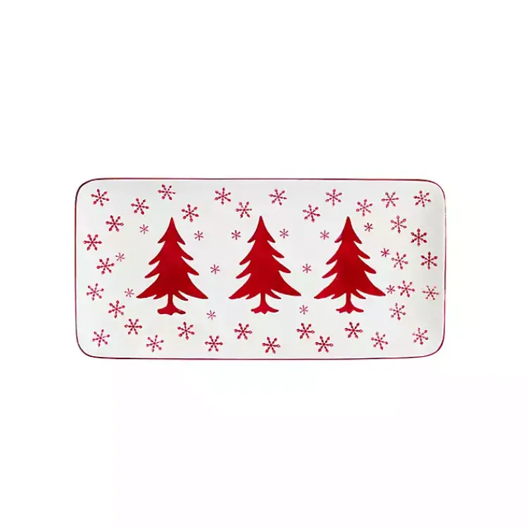 Serving & Entertaining-Kirklands Home Winterfest Rectangular Serving Platter