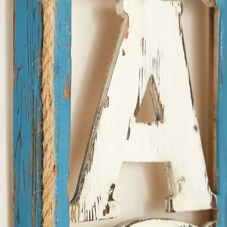 Wall Quotes & Signs-Kirklands Home Wood Cut-Out Beach Hanging Wall Plaque