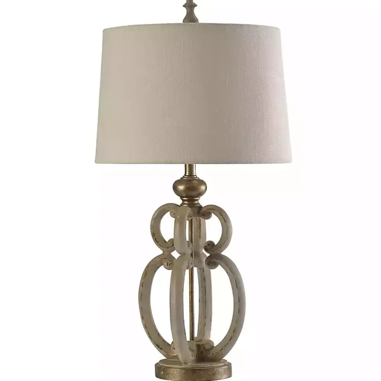 Table Lamps-Kirklands Home and Gold Sculpture Table Lamp Ivory