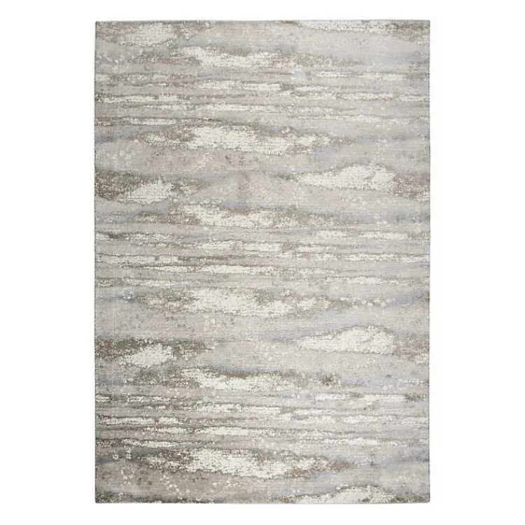 Area Rugs-Kirklands Home Beige Edward Abstract Area Rug, 5x7