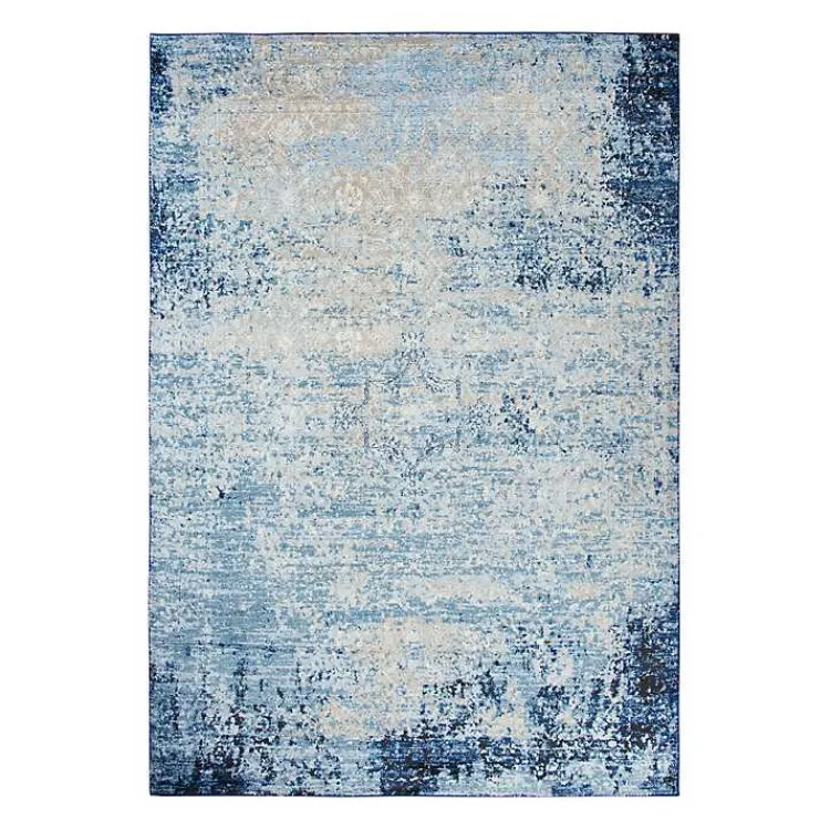 Area Rugs-Kirklands Home Blue Edward Overdyed Area Rug, 8x10