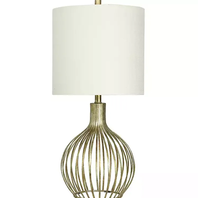 Table Lamps-Kirklands Home Gold Wire Table Lamp
