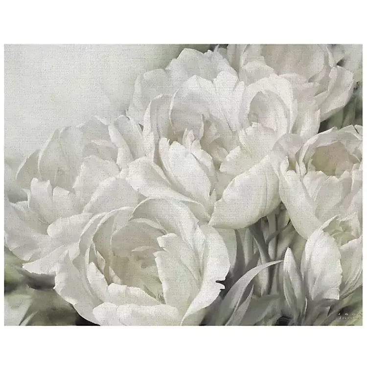 Canvas Art-Kirklands Home White Angelique Tulips Canvas Art Print, 40x30 in.