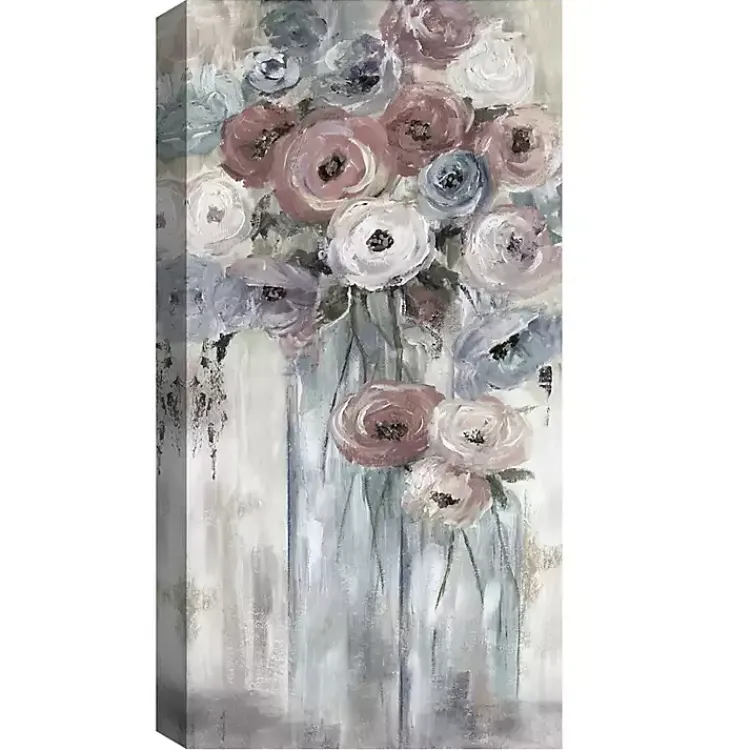 Canvas Art-Kirklands Home Soft Bottles and Blooms Canvas Art Print