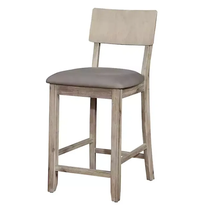 Bar Stools & Counter Height Stools-Kirklands Home Taylor Wash Counter Stool Gray