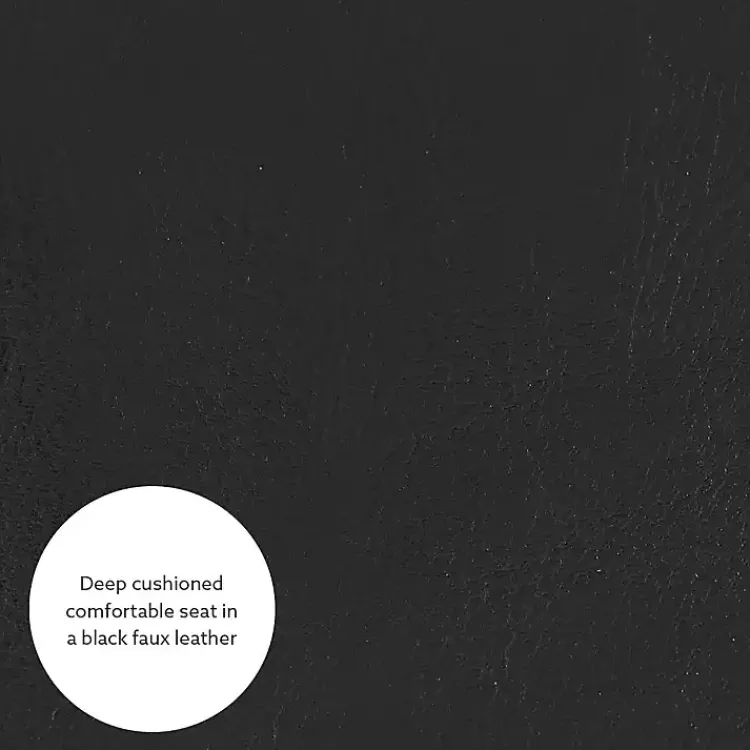 Accent Chairs-Kirklands Home Jack Barrel Back Club Chair Black