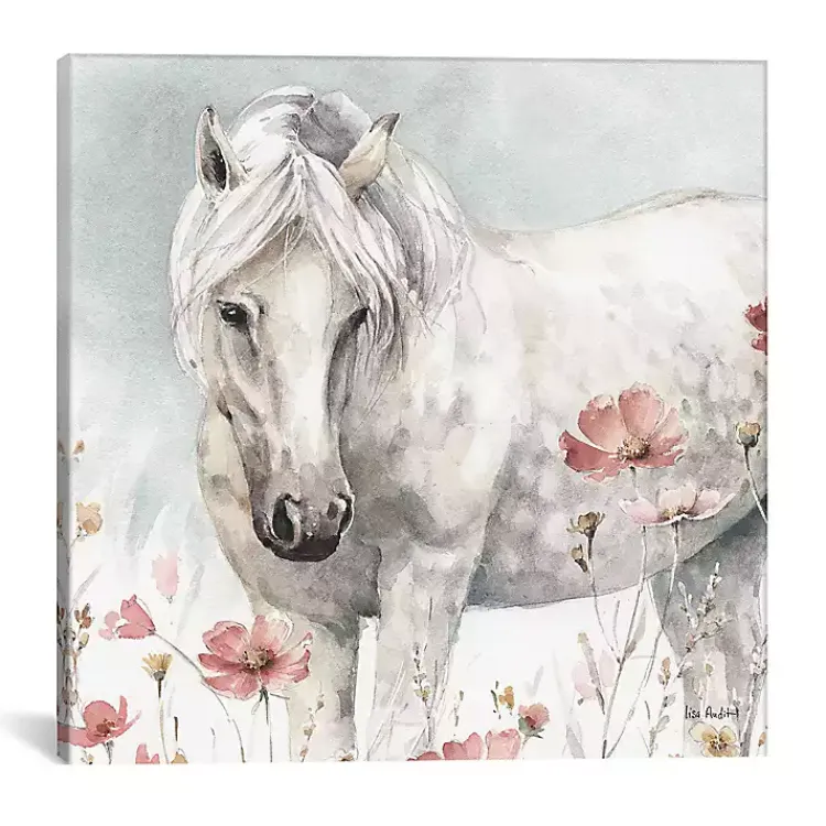 Canvas Art-Kirklands Home Wild Horses V Canvas Art Print White