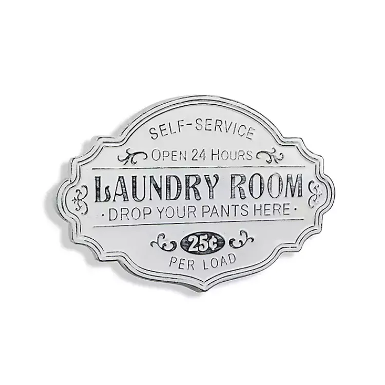 Wall Quotes & Signs-Kirklands Home Enamel Laundry Room Wall Plaque