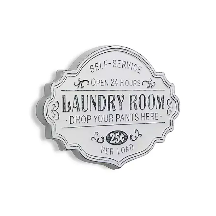 Wall Quotes & Signs-Kirklands Home Enamel Laundry Room Wall Plaque