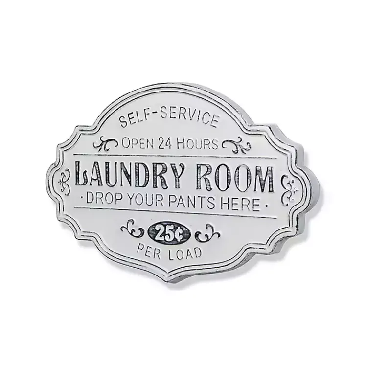 Wall Quotes & Signs-Kirklands Home Enamel Laundry Room Wall Plaque