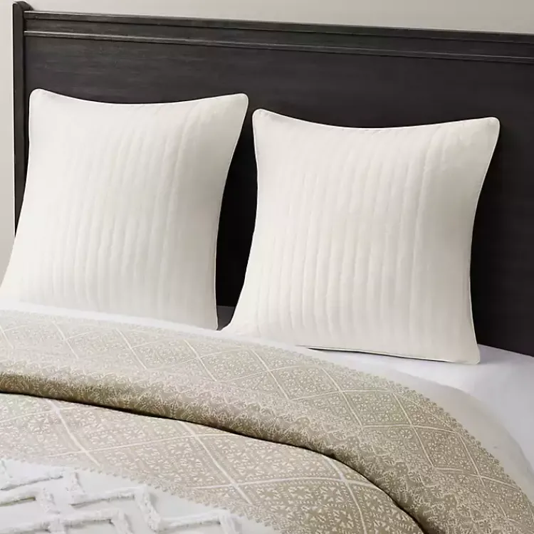 Bedding Essentials-Kirklands Home Quilted Euro Pillow Sham White