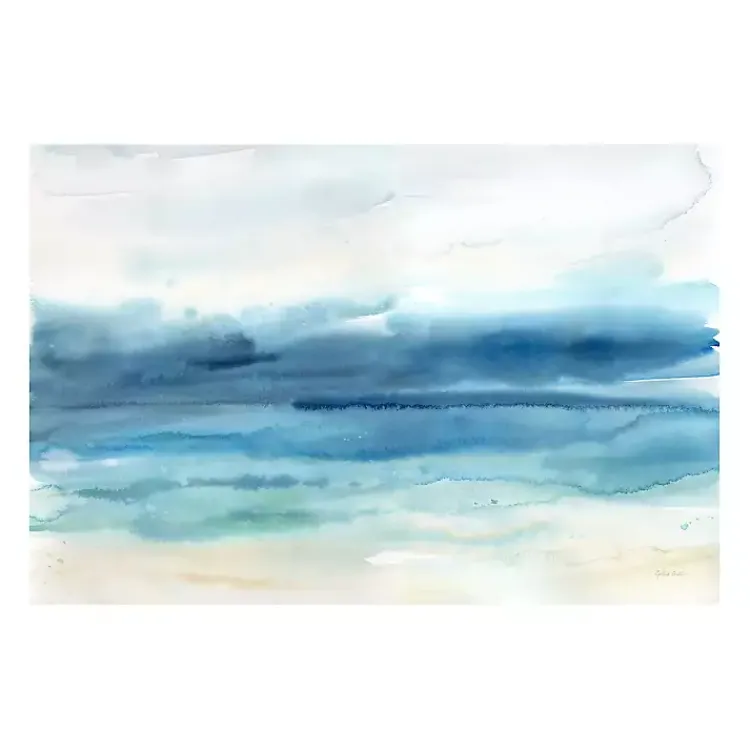 Canvas Art-Kirklands Home Abstract Indigo Seascape Giclee Canvas Art Print