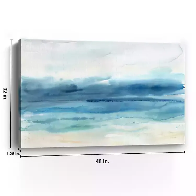 Canvas Art-Kirklands Home Abstract Indigo Seascape Giclee Canvas Art Print