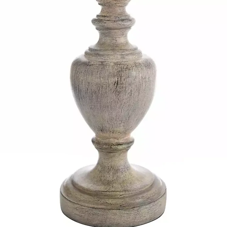 Table Lamps-Kirklands Home Distressed and Cream Table Lamp Gray