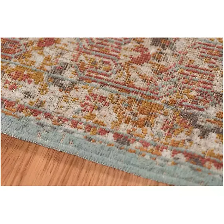 Area Rugs-Kirklands Home Sea Blue Eaton Transitional Area Rug, 6x8