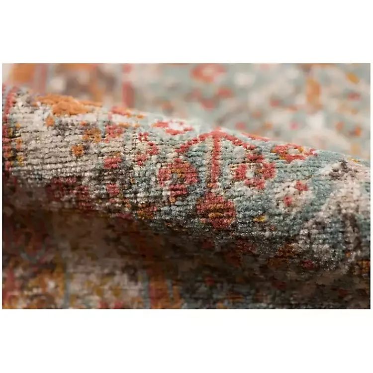 Area Rugs-Kirklands Home Sea Blue Eaton Transitional Area Rug, 6x8