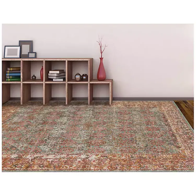 Area Rugs-Kirklands Home Sea Blue Eaton Transitional Area Rug, 7x9