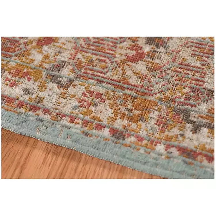 Area Rugs-Kirklands Home Sea Blue Eaton Transitional Area Rug, 7x9