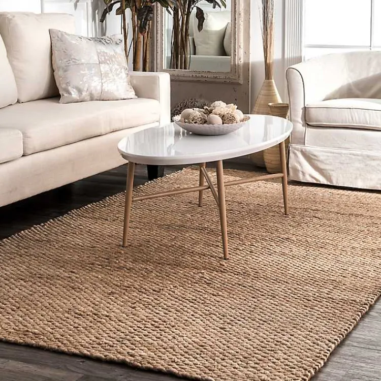 Area Rugs-Kirklands Home Natural Halsey Area Rug, 5x8 Tan