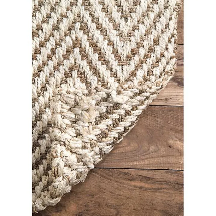 Area Rugs-Kirklands Home Brown Chevron Valen Area Rug, 5x8