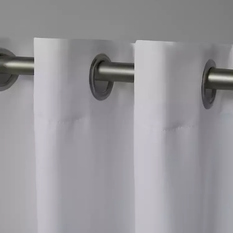 Curtains & Drapes-Kirklands Home Acme Blackout Curtain Panel Set, 84 in. White