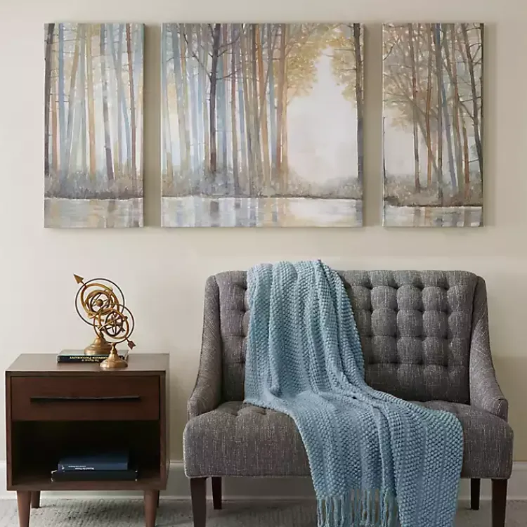 Canvas Art-Kirklands Home Forest Reflections Canvas Art Prints, Set of 3 Multi