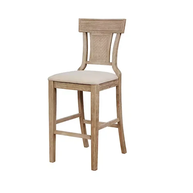 Bar Stools & Counter Height Stools-Kirklands Home Ray with Washed Finish Bar Stool Brown
