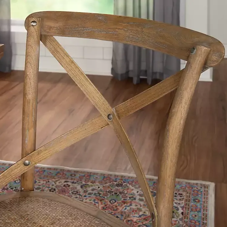 Dining Chairs-Kirklands Home French Country X-Back Dining Chairs, Set of 2 Gray