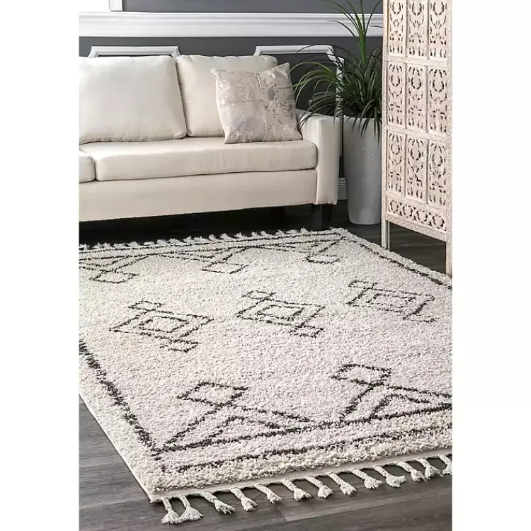 Area Rugs-Kirklands Home Macey Moroccan Diamond Area Rug, 5x8