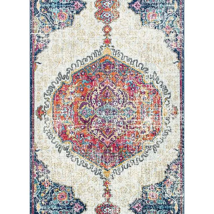 Area Rugs-Kirklands Home Mara Vintage Medallion Area Rug, 5x8 Multi