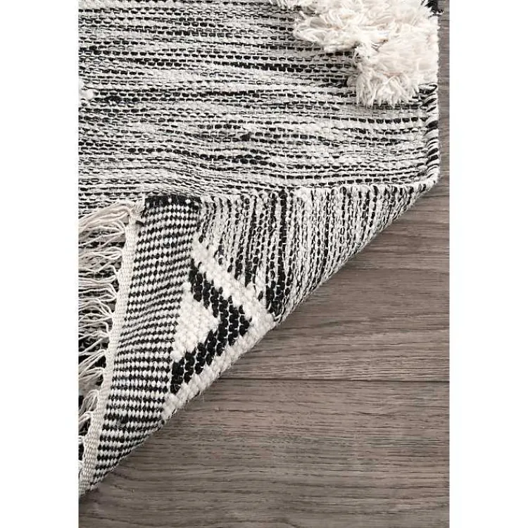 Area Rugs-Kirklands Home Sofia Moroccan Fringe Area Rug, 8x10 Gray