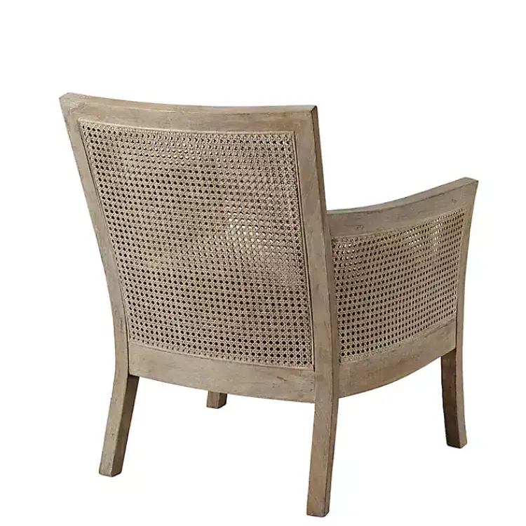 Accent Chairs-Kirklands Home Blake Cane Back Accent Chair Tan