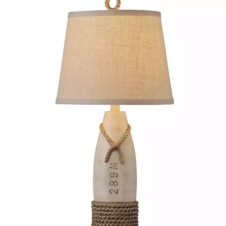 Table Lamps-Kirklands Home Martha's Vineyard White Buoy Table Lamp