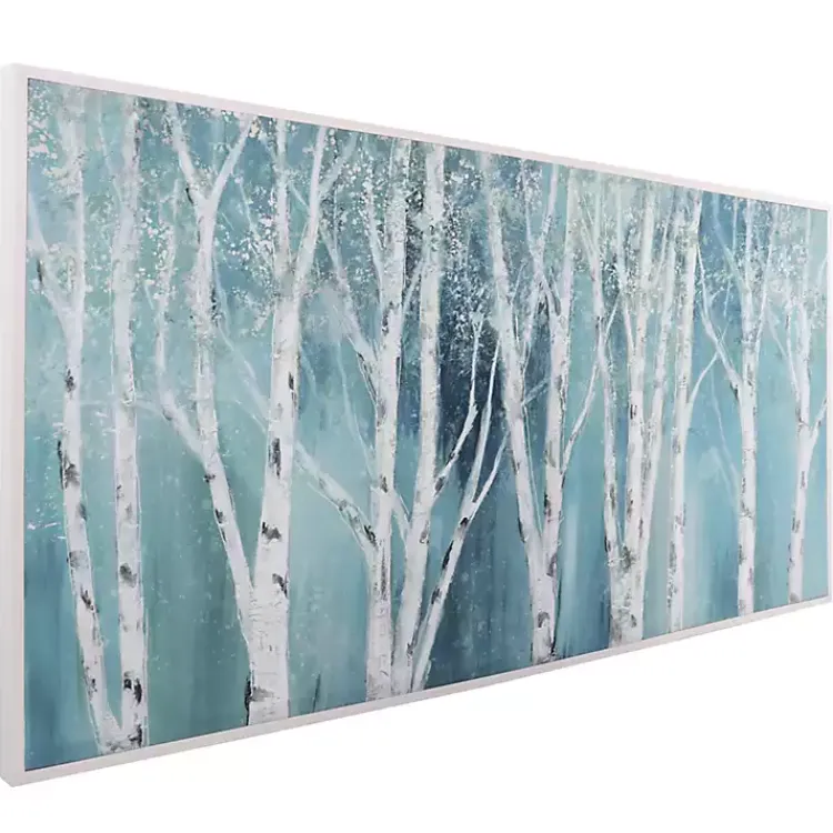 Canvas Art-Kirklands Home Soft Birch on Framed Canvas Art Print by Nan Blue