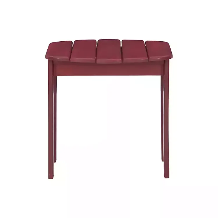 Outdoor Tables-Kirklands Home Warren Adirondack Outdoor Accent Table Red