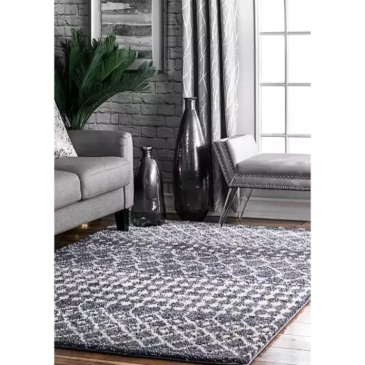 Area Rugs-Kirklands Home Barbara Moroccan Area Rug, 8x10 Gray