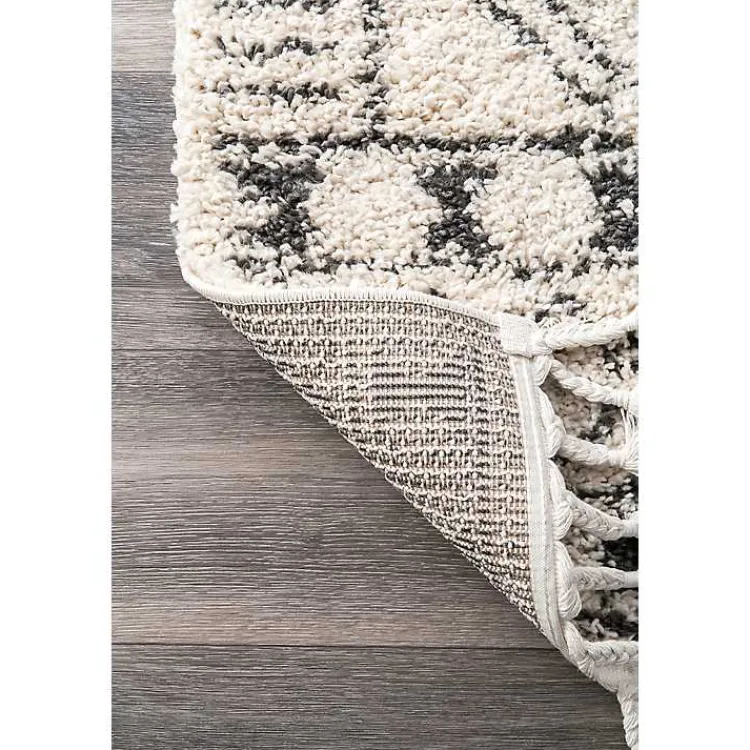 Area Rugs-Kirklands Home Vailiki Moroccan Tribal Tassel Area Rug, 5x7
