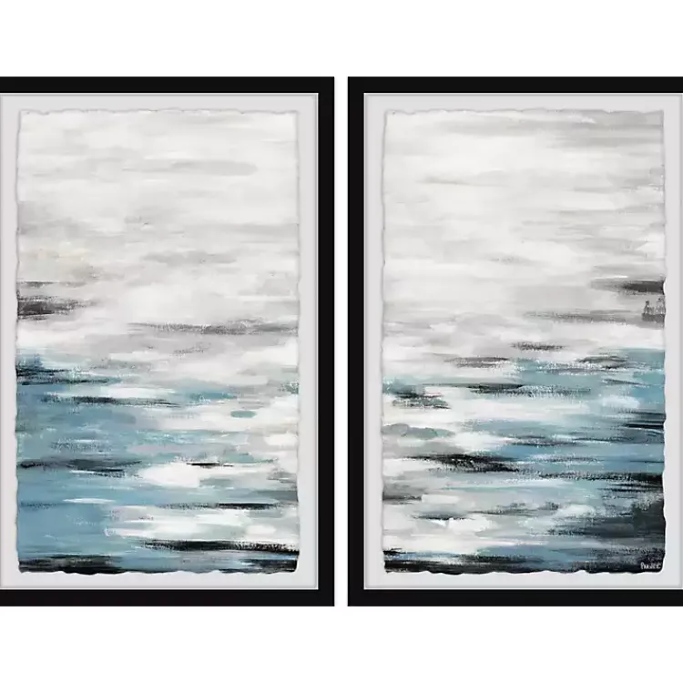Framed Art-Kirklands Home Reflective Sea Framed Art Prints, Set of 2