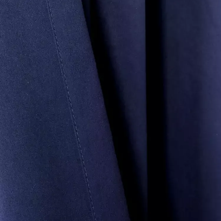 Curtains & Drapes-Kirklands Home Navy Back Tab Blackout Curtain Panel Set, 63 in. Blue